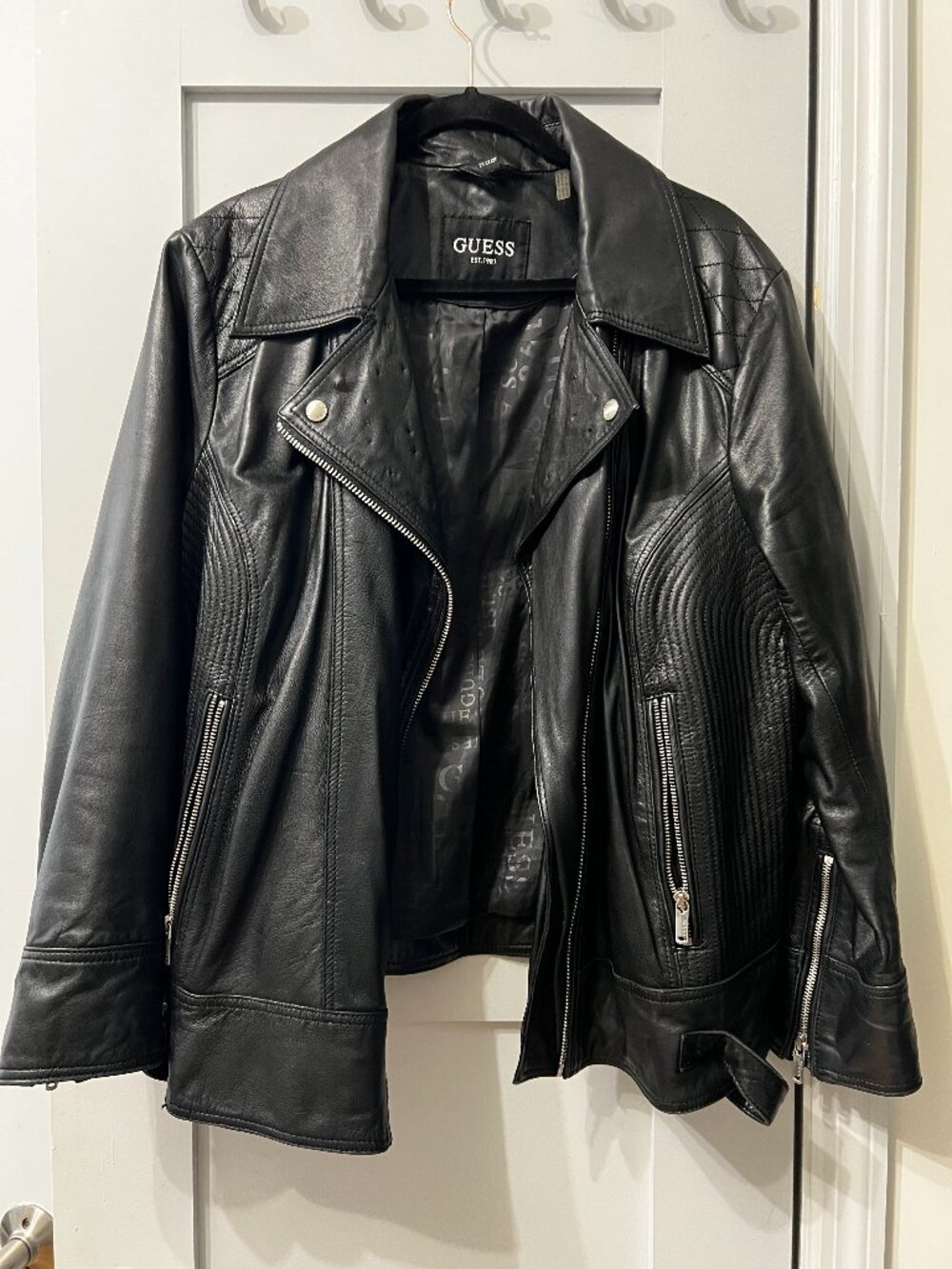 Genuine Leather Moto Jacket